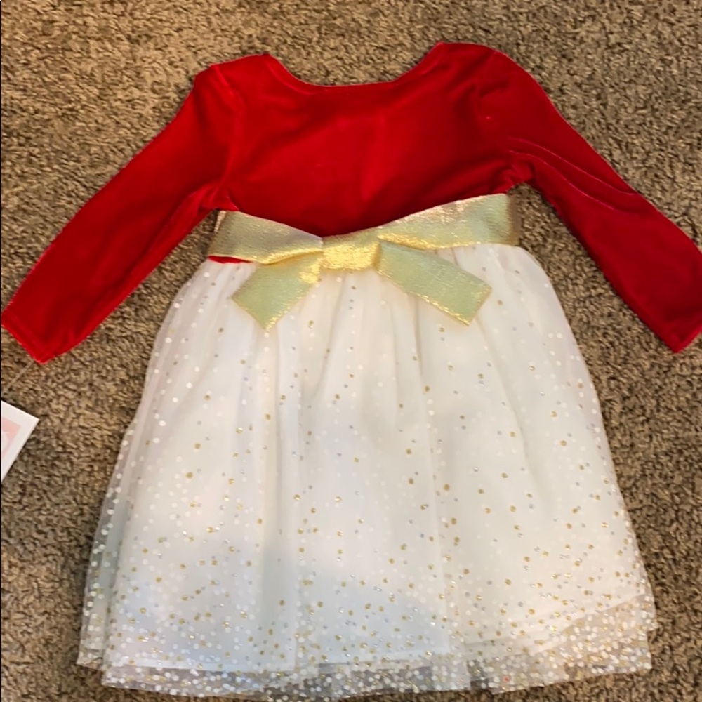 Red velvet Christmas dress - Picture 3 of 3